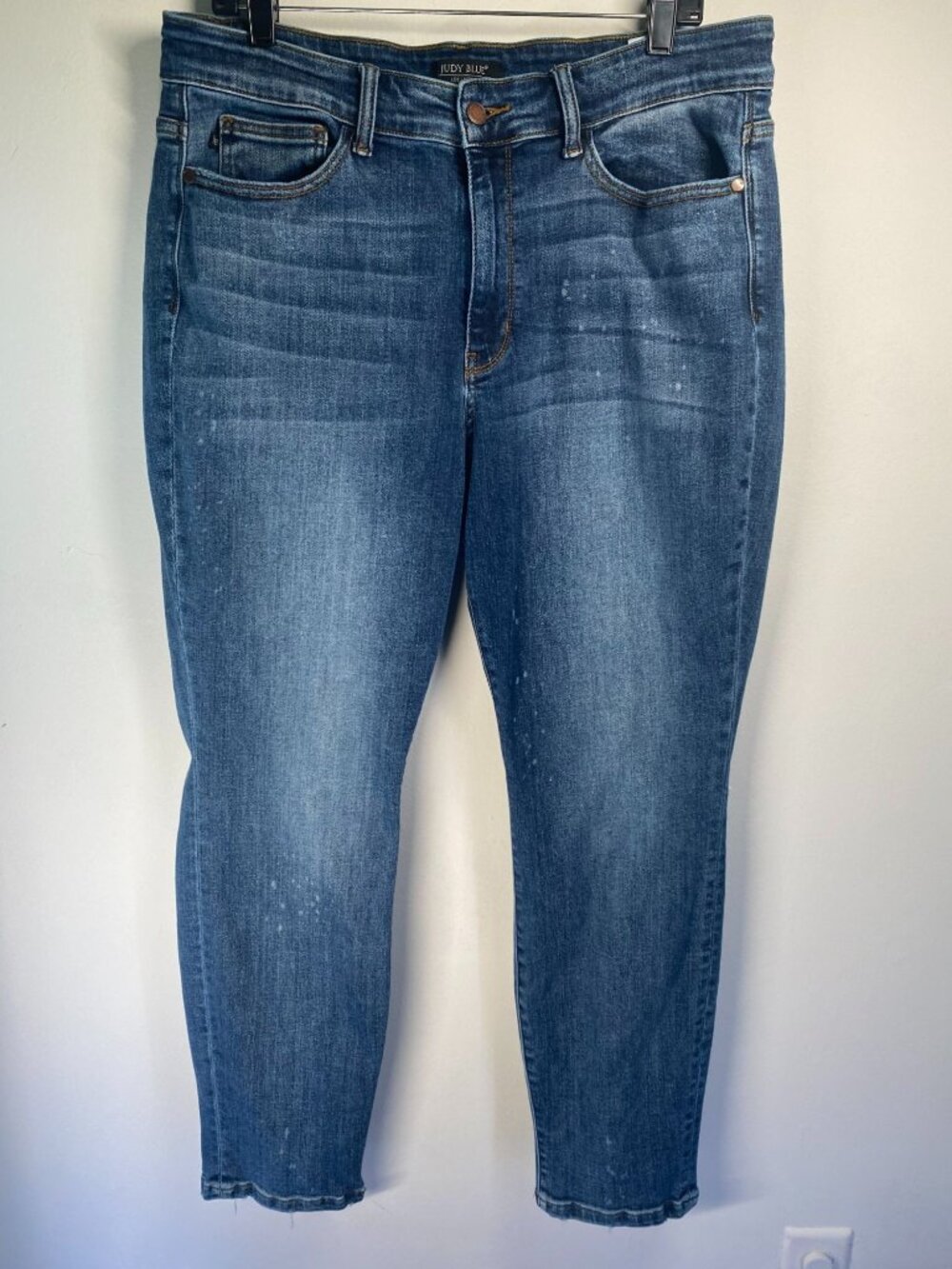 Judy Blue Boyfriend Fit Jeans 18W Distressed Medium Wash Womens Denim